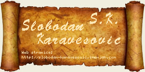 Slobodan Karavesović vizit kartica